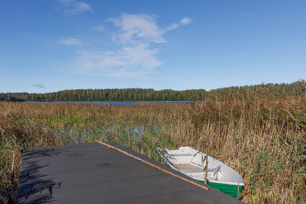 Bootssteg am &Auml;hij&auml;rv See