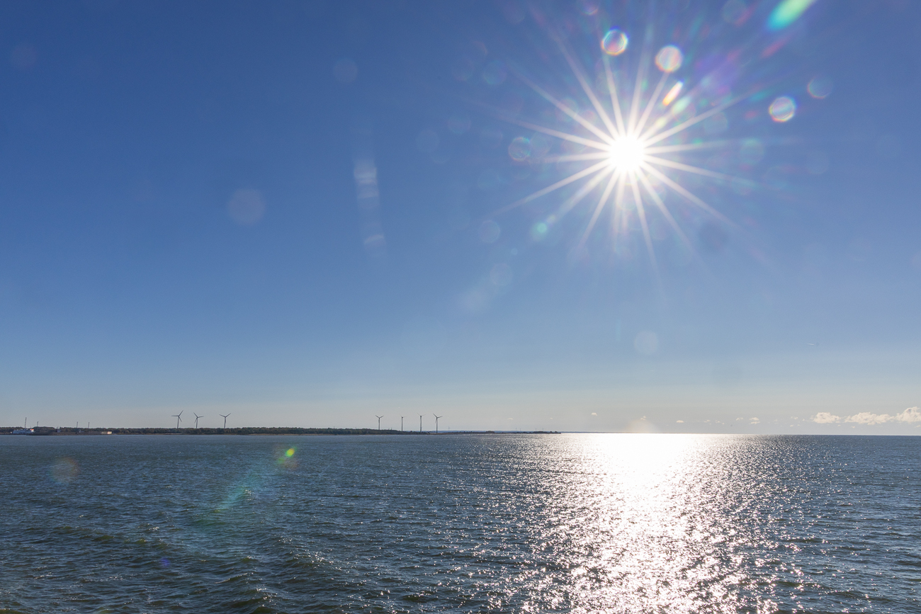 Die K&uuml;ste von Saarmemaa voraus