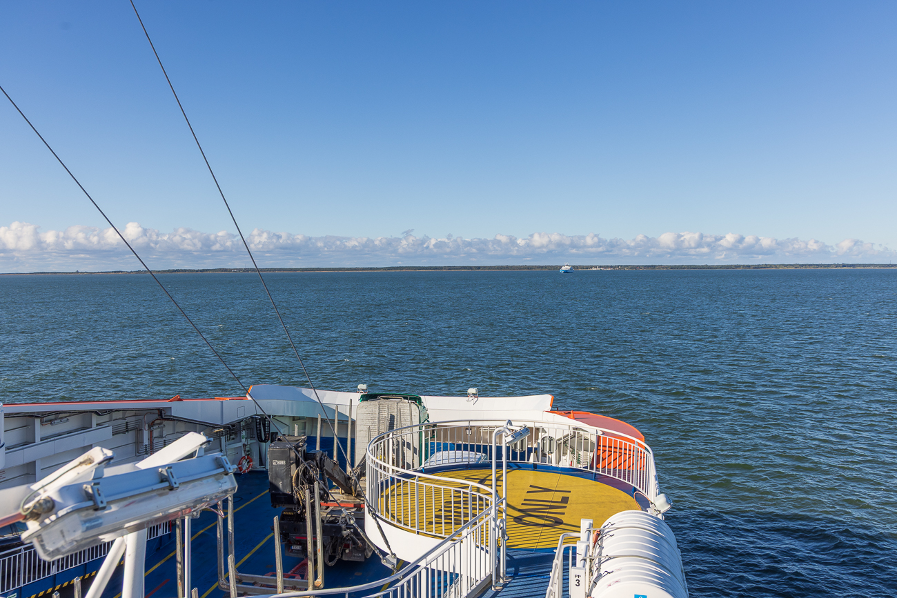 Die F&auml;hre in Gegenrichtung ...