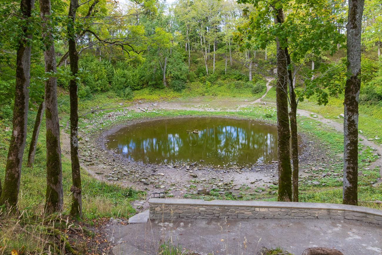 Der gr&ouml;&szlig;te Krater im Gebiet