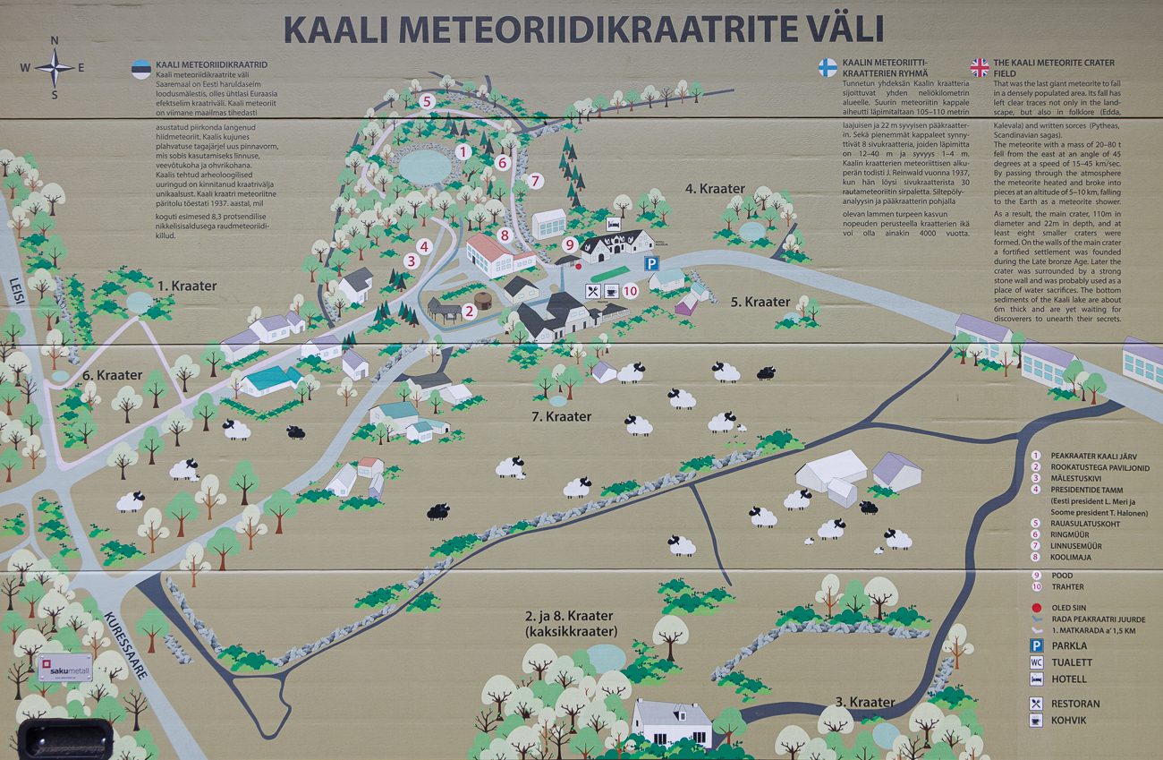 &Uuml;bersicht &uuml;ber das Kratergebiet