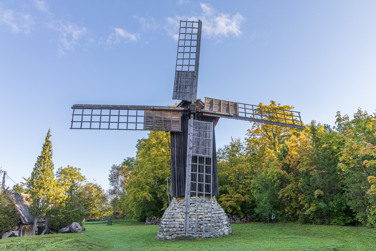 Auf dem Weg zum F&auml;hrhafen stoppen wir kurz an der Eemu Windm&uuml;hle