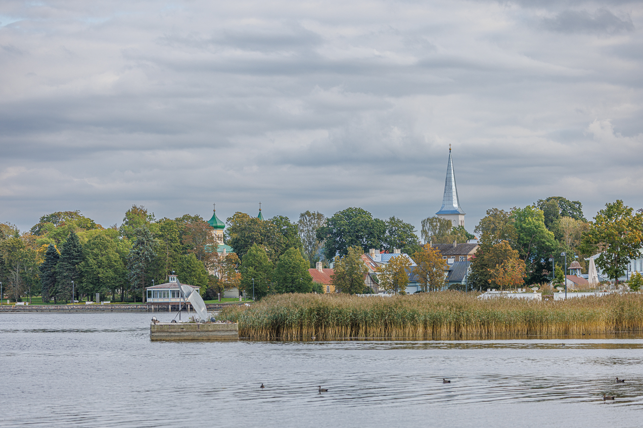 Blick auf die Kirchen von Haapsalu