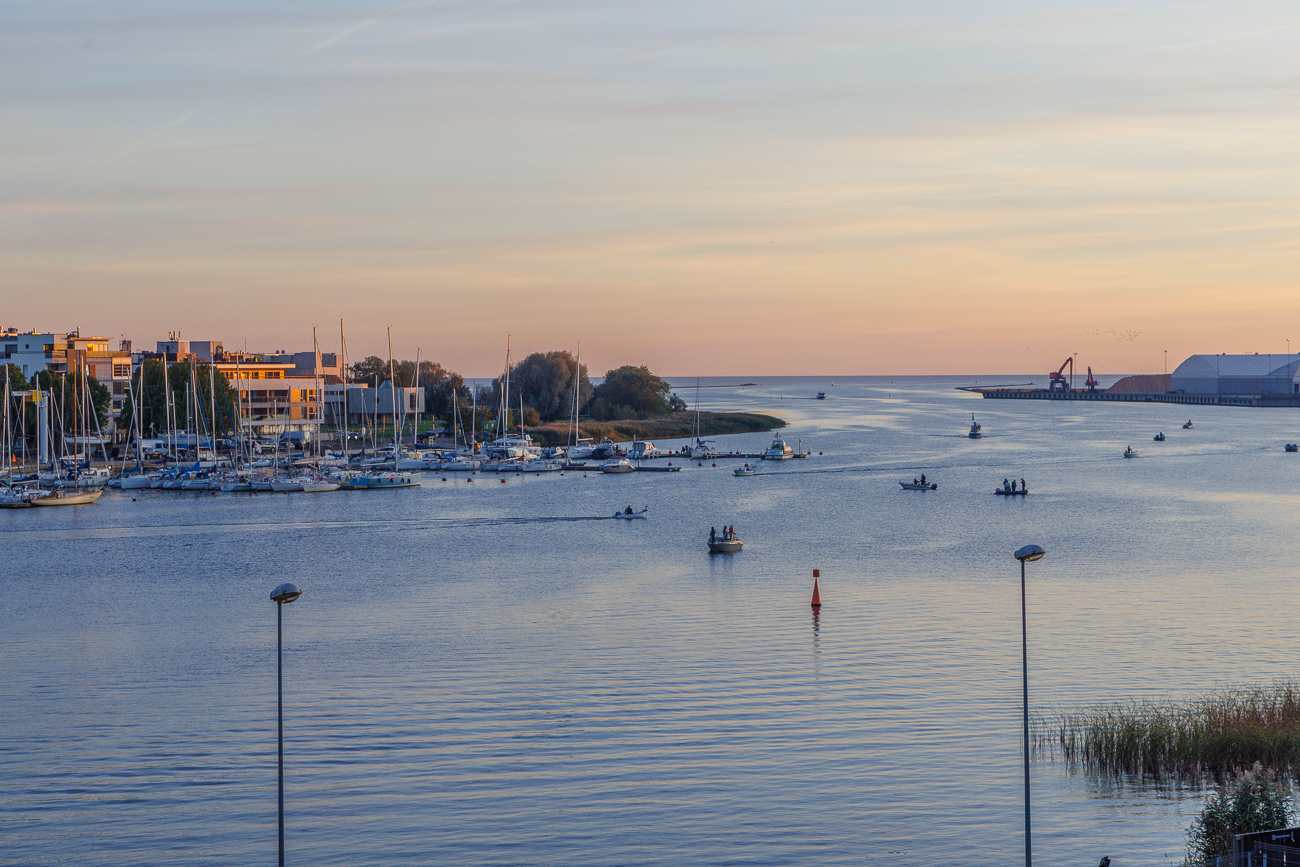 Abendlicher Ausblick auf den Pärnu Jõgi