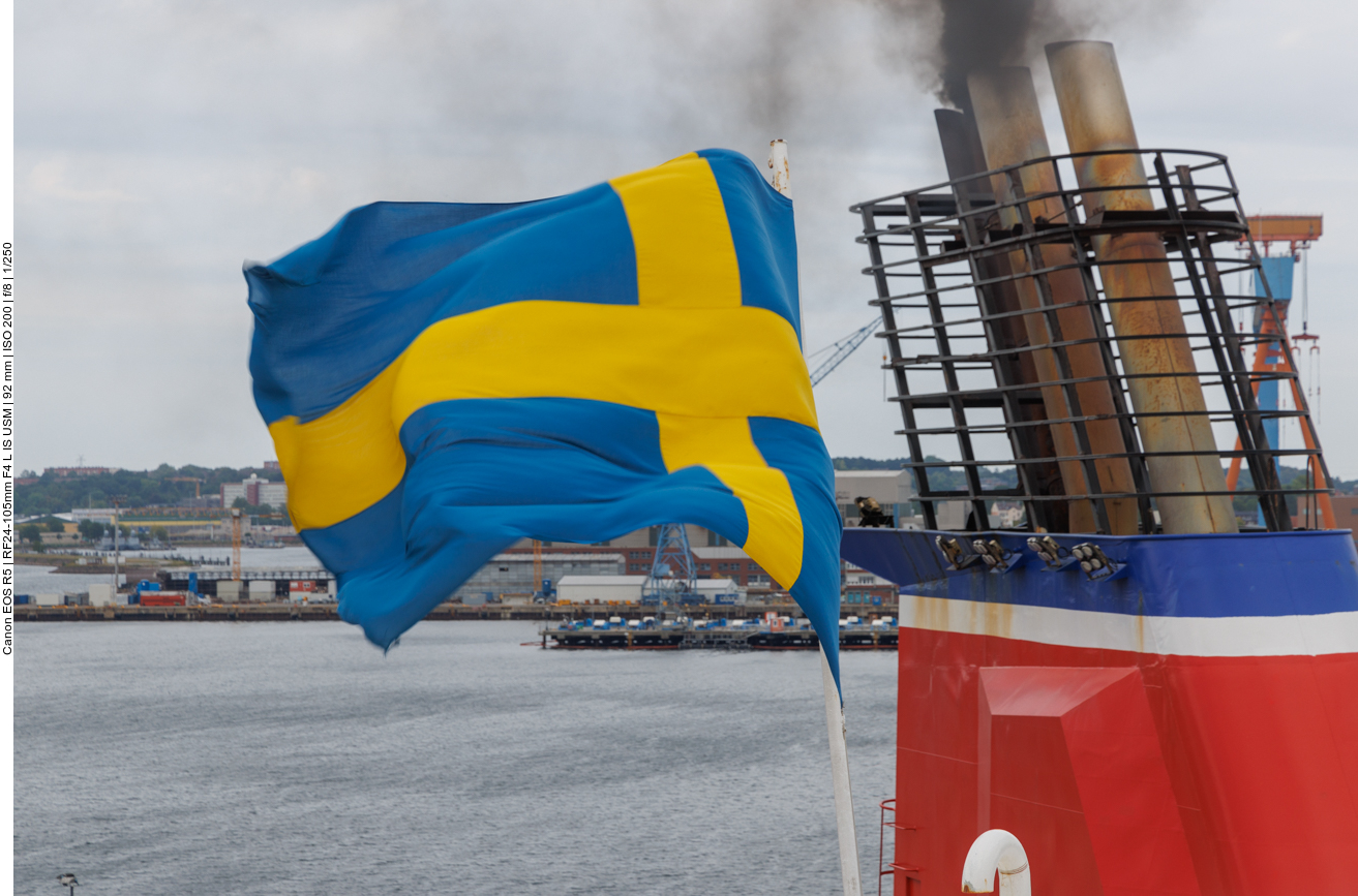 ... nun geht es über Nacht nach Schweden weiter