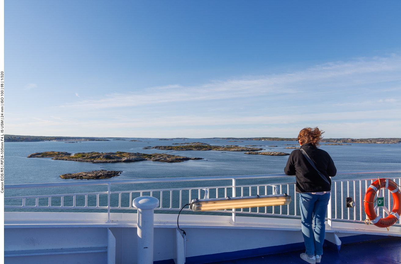 Einfahrt in den Hafen von Göteborg