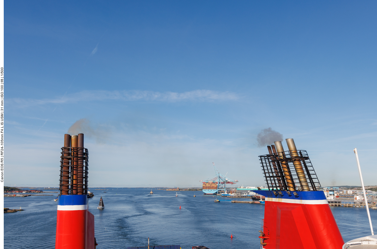 Blick in die Hafeneinfahrt