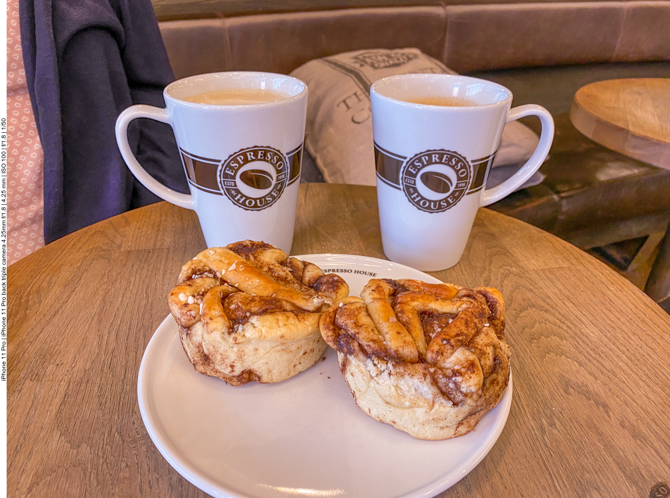 Erstmal eine kleine Stärkung mit Zimtschnecken und Kakao