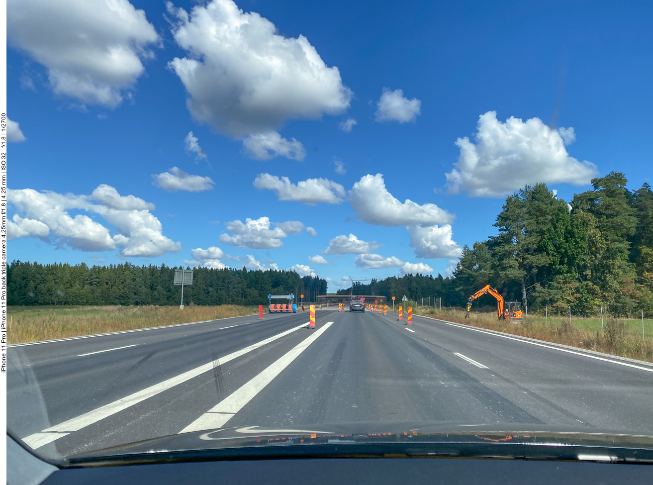 Auf dem Weg nach Gävle, eine von mehreren Baustellen