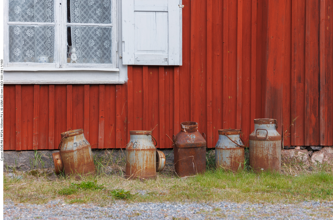 Alte Milchkannen