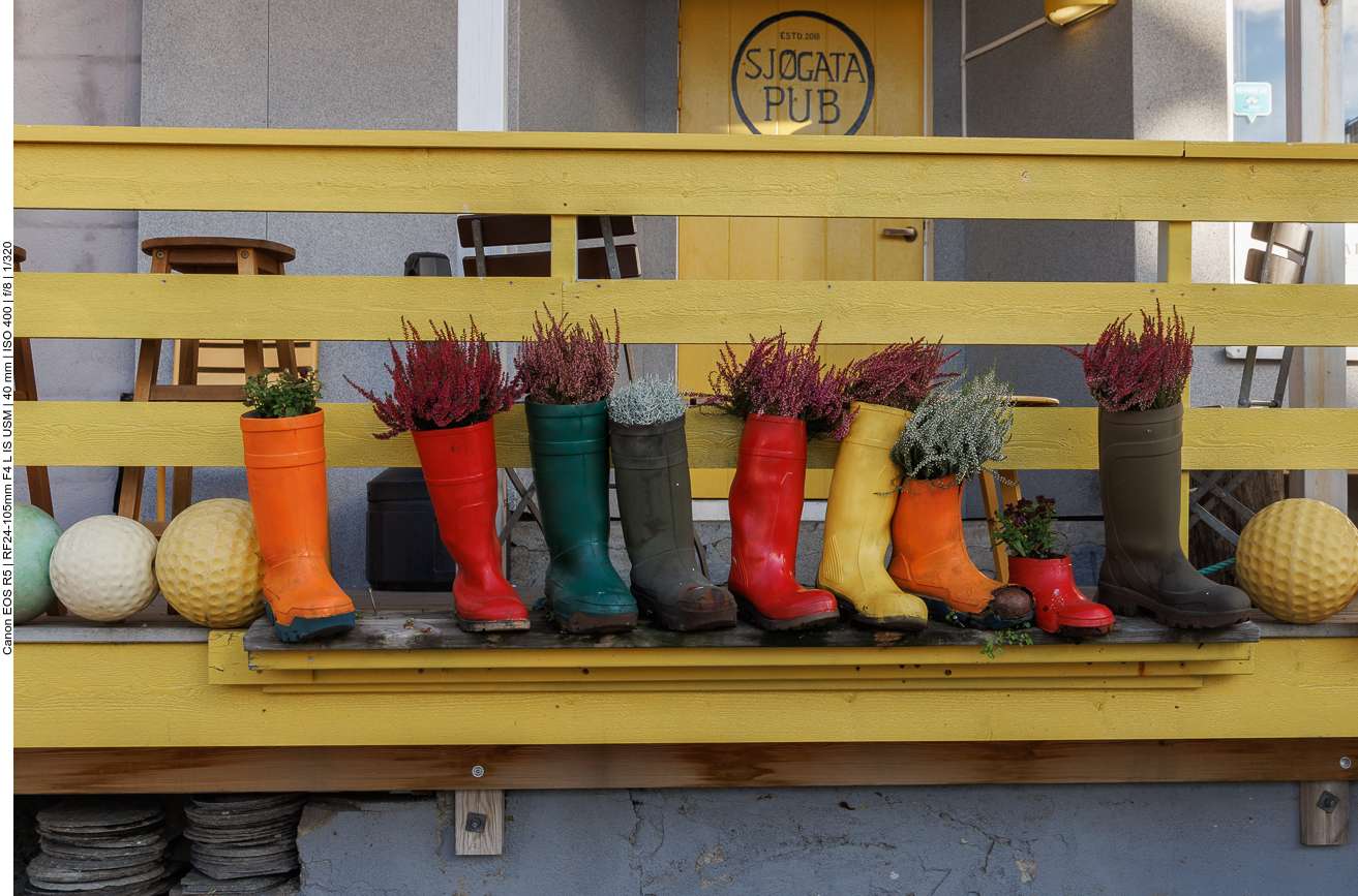 Stillleben mit Gummistiefeln