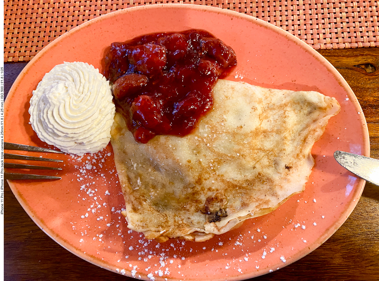 ... und als Nachtisch Pfannenkuchen ;-)