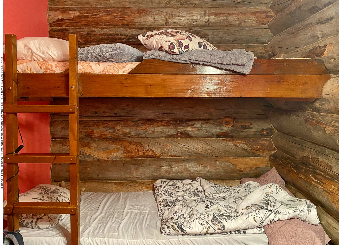 Unser Schlafplatz, rustikal, aber gemütlich