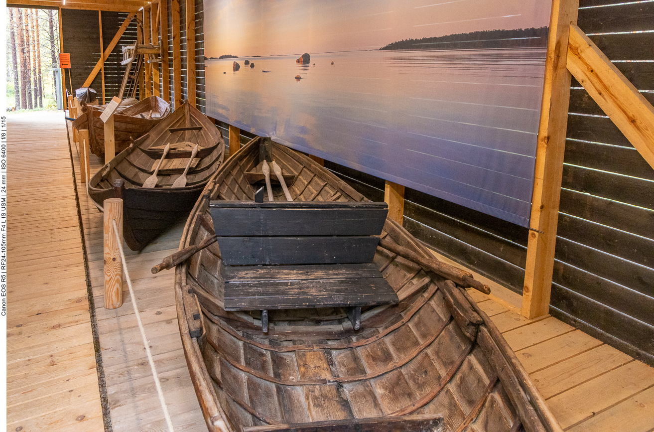 Alte Boote zum Transport und zum Fischen