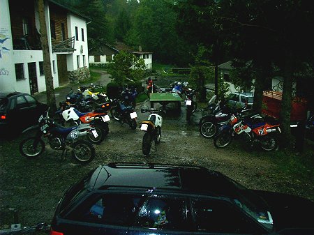 Traurige Aussichten am Abreisetag: Regen, Regen, Regen ...