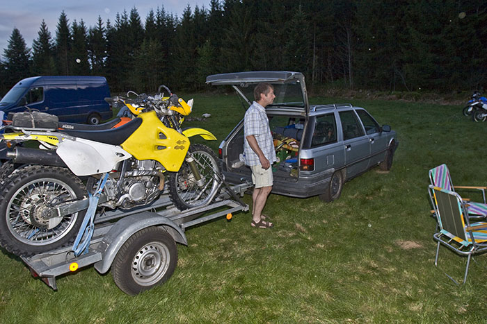Marcel kommt am Campingplatz an