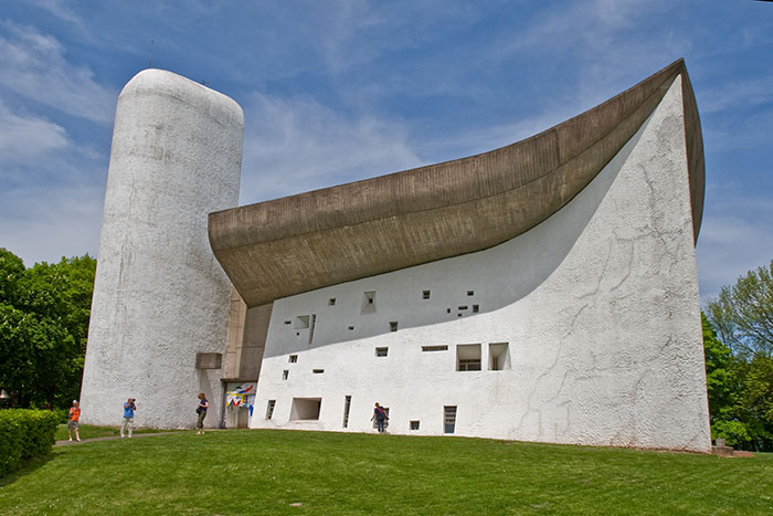 Chapelle Notre-Dame du Haut. Erbaut von Edouart Jeanneret, genannt Le Corbusier