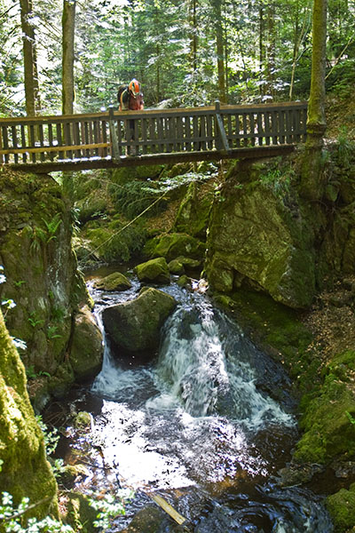 Der ausgeschilderte "Wasserfall"