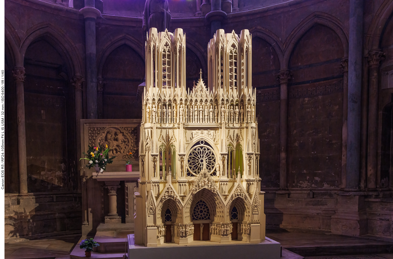 Modell der Front der Kathedrale