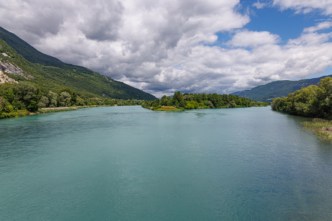 Am Zusammenfluss von Rh&ocirc;ne und Kanal