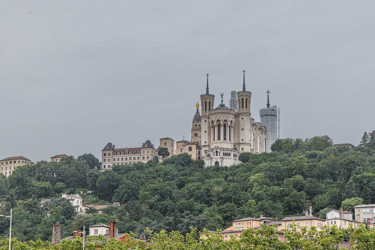 Die Basilika Notre-Dame de Fourvière, die wir später noch besuchen werden