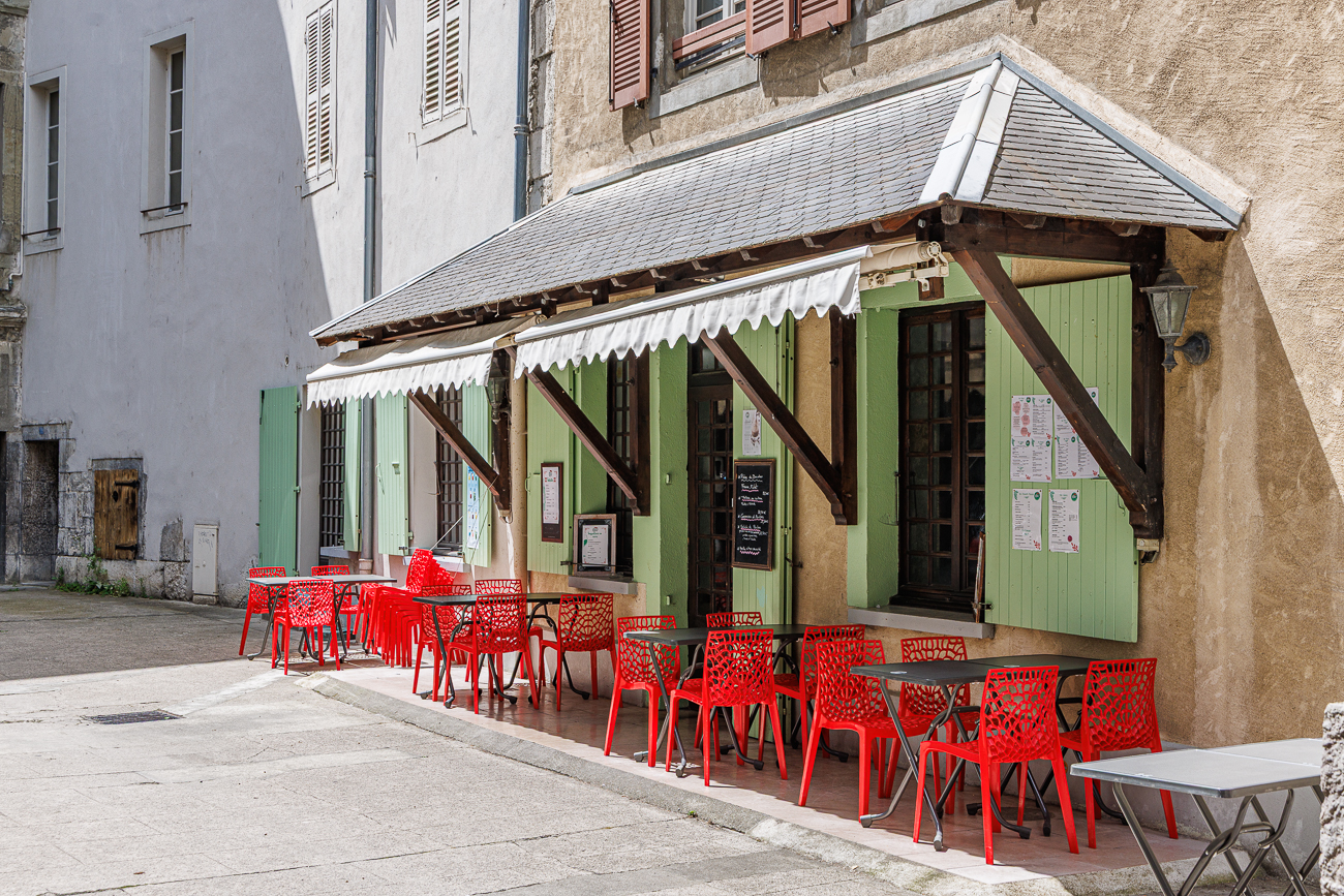 Malerisches Bistro in der Altstadt
