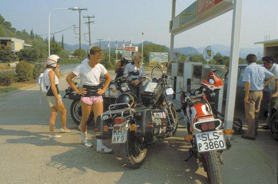 Tanken in Olympia