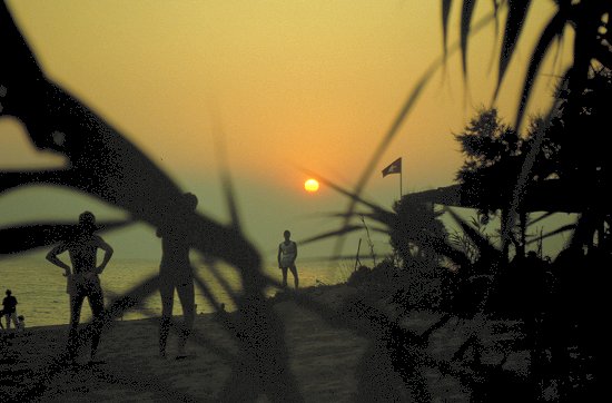 Sonnenuntergang am Strand