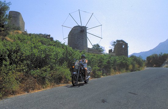 Alte Windmühlen auf Kreta