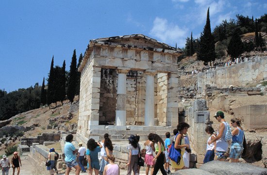 Die Ausgrabungsstätten von Delphi