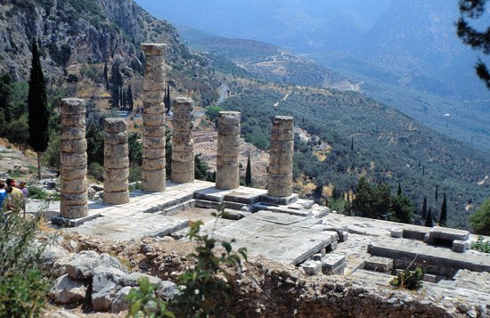 Die Tempel wurden durch Erdbeben zerstört