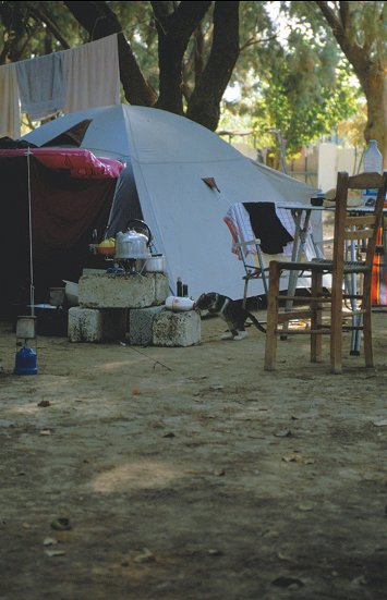 Camping auf Kreta, kleiner Mitesser