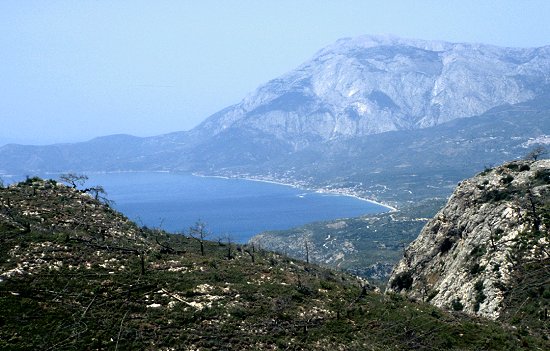 Blick von den abgebrannten Höhen