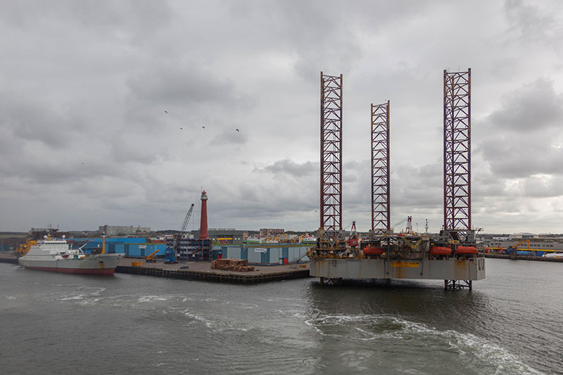 Ausfahrt aus dem Hafen