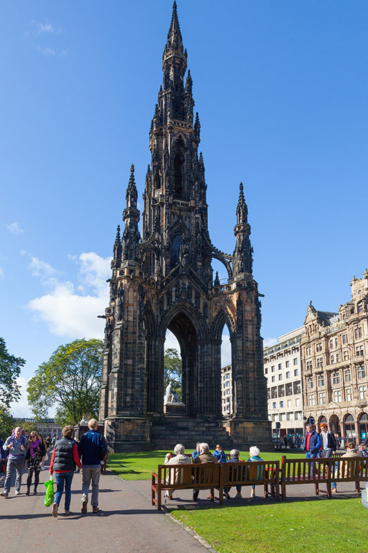 Denkmal für den Dichter Walter Scott