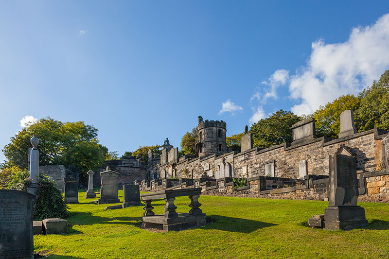 Über den Friedhof ...