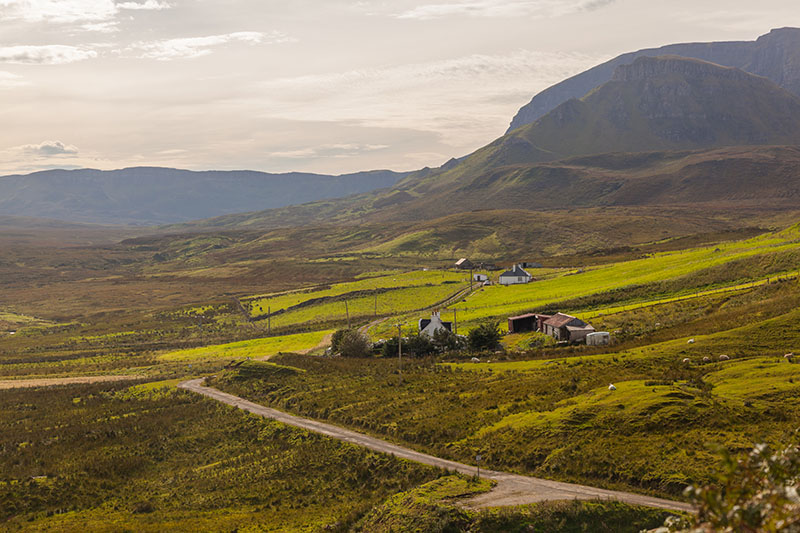 Durch das Hügelland der Isle of Skye