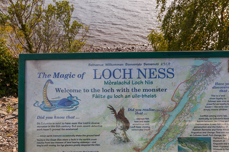 Loch Ness, einer der berühmtesten Orte von Schottland