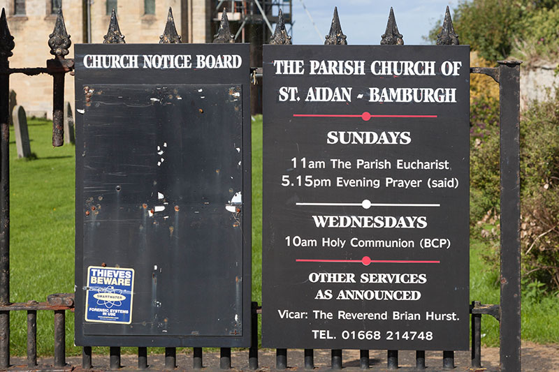 Eine weitere Sehenswürdigkeit in Bamburgh ...