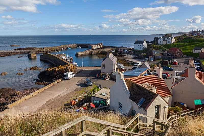 In St. Abbs wandern wir ein Stück an der Küste entlang