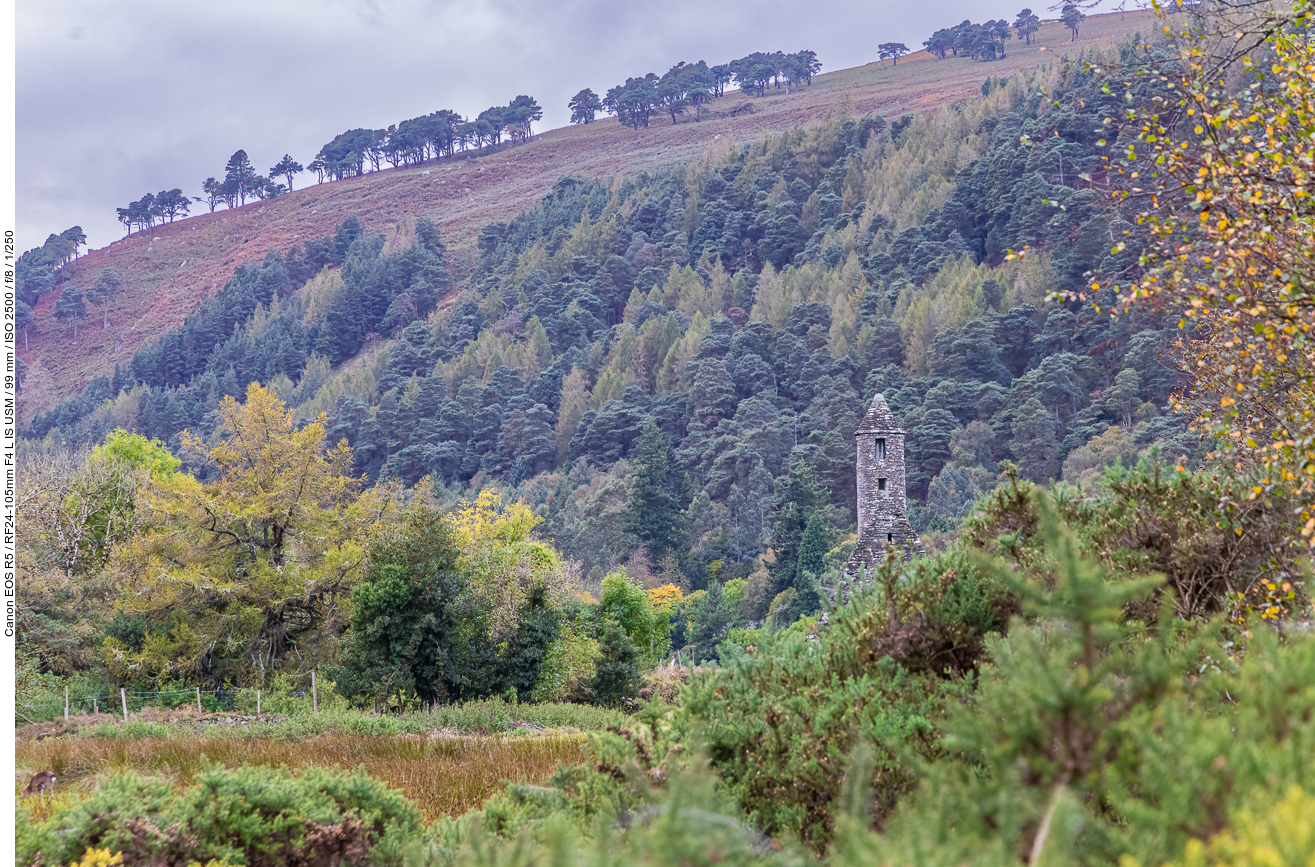 Siedlungsruinen aus dem 6. Jahrhundert bei Glendalough