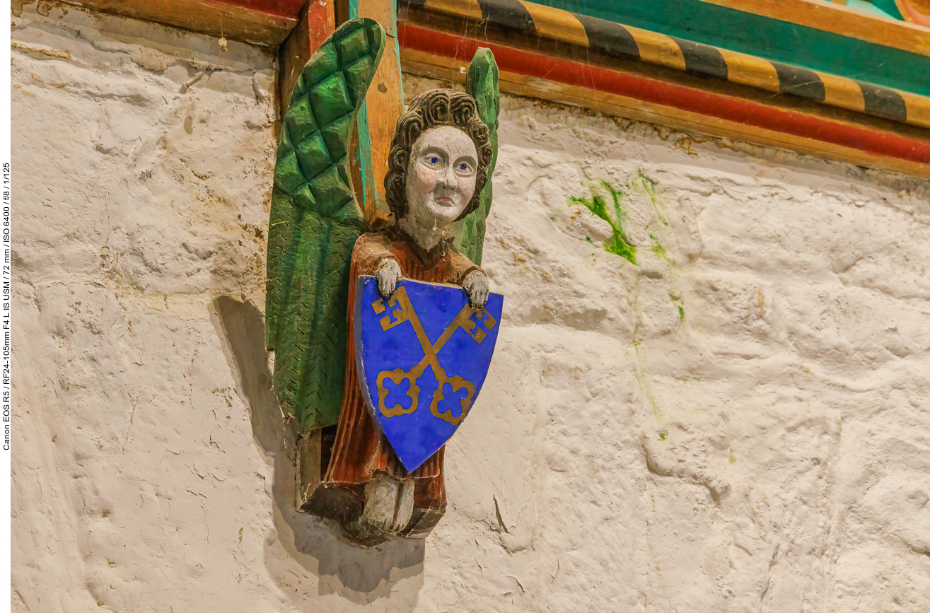 Engel als Wandschmuck in den Räumlichkeiten