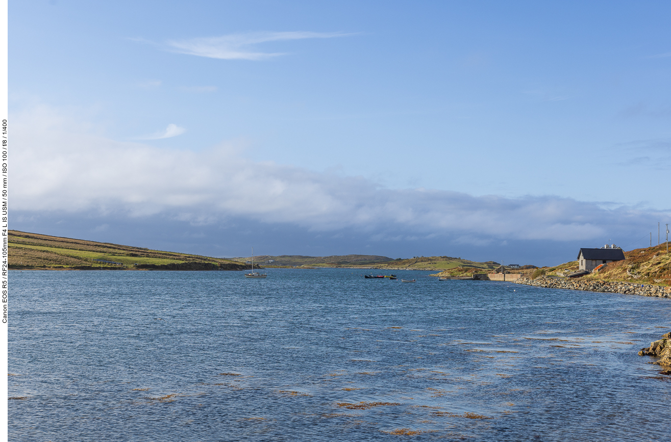 Fischerhäuschen in der Bucht