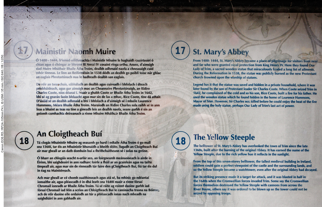 Infos zum Glockenturm und der ehemaligen Abtei