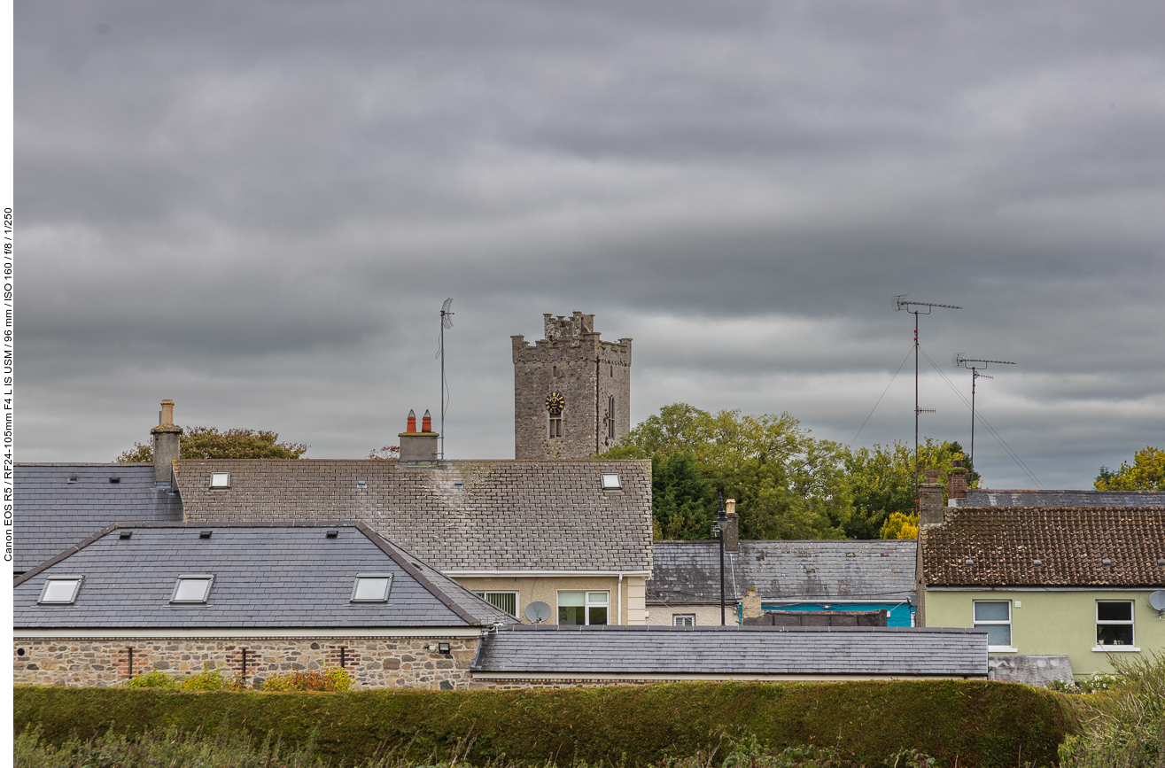 Blick auf den Turm der Cathedral Church of St Patrick