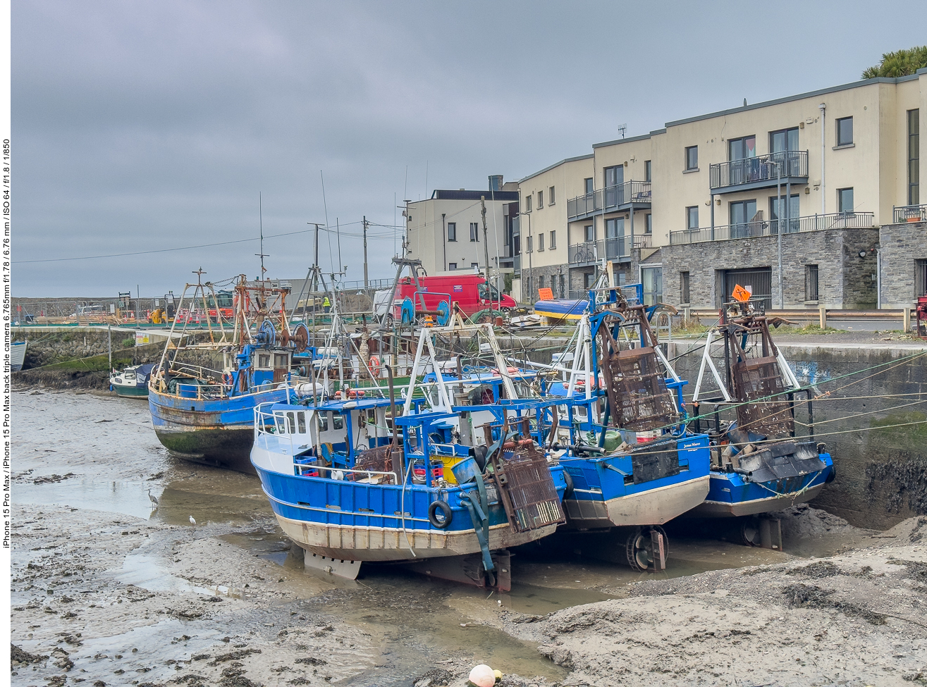 Der Hafen von Balbriggan bei Ebbe