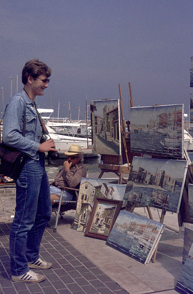 Günter bewundert die Bilder