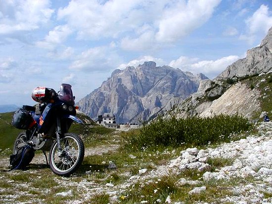 Auf dem Passo di Campolongo