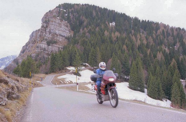 Vroni auf den letzten Metern zum Tremalzo