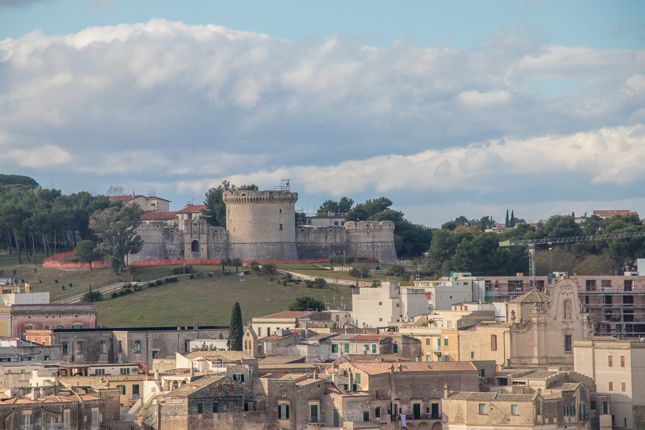 Die Tramontano Burg in Matera 